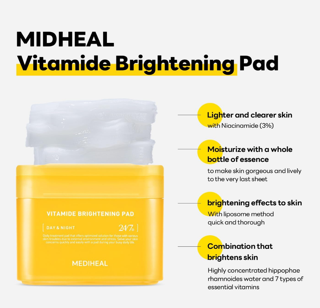 MEDIHEAL Vitamide Brightening Pad 100P Double Pack