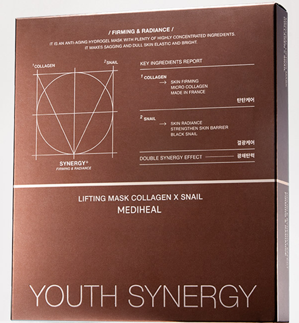 新品⭐︎MEDIHEAL YOUTH SYNERGYセット 5点 Mediheal] Youth Synergy Lifting Mask Collagen X Snail (x5 pcs